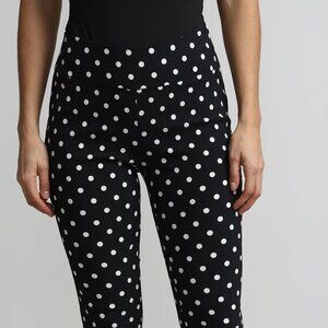 Zara Polka Dot Cropped Pants